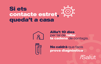 Aïllament contactes estrets de COVID-19
